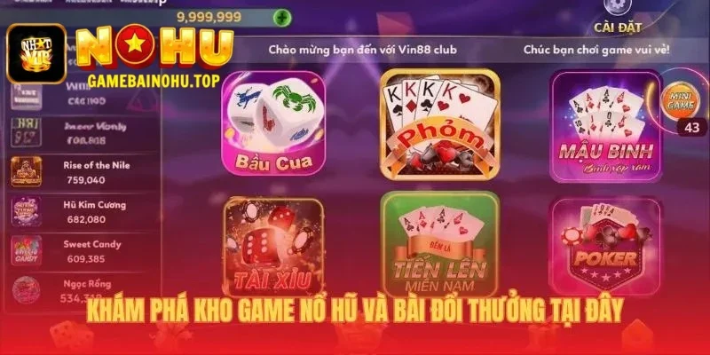 Vin88 2 Nơi quy tụ những game nổ hũ và game bài đỉnh cao
